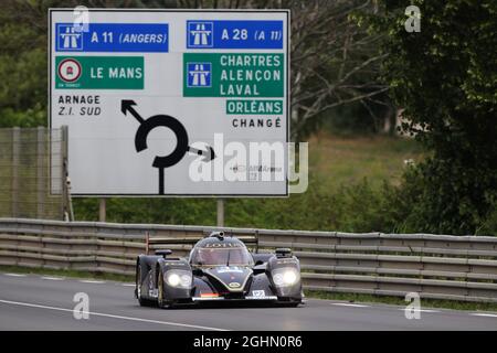 31 LOTUS T. Holzer / M. Schultis / L. Moro / R. van der Zand LOLA B12/80 Coupe - Lotus 03.06.2012. Le Mans Testing, FIA World Endurance Championship, le Mans, Francia - www.xpbimages.com, email: requests@xpbimages.com - copia della pubblicazione richiesta per le foto stampate. Ogni immagine utilizzata è soggetta a pagamento. Ã‚Â Copyright: XPB Images Foto Stock