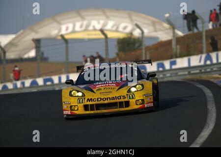 #50 Larbre Competition Chevrolet Corvette C6 ZR1: Patrick Bornhauser, Julien Canal, Pedro Lamy 17.06.2012, le Mans Race, FIA World Endurance Championship, le Mans, Francia Foto Stock