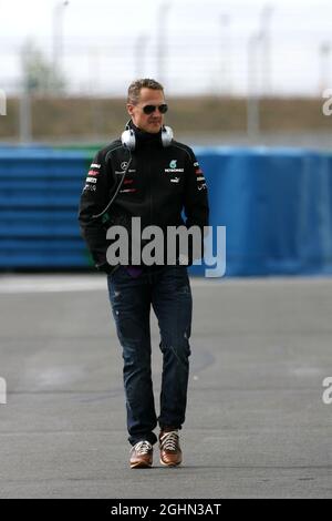 Michael Schumacher (GER), Mercedes GP 12.09.2012. Formula uno Young Drivers Test, Day 2, Magny-Cours, Francia. Foto Stock