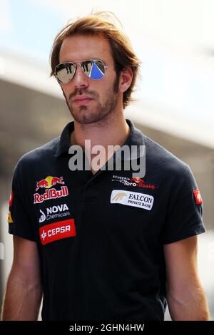 Jean-Eric Vergne (fra) Scuderia Toro Rosso. 25.10.2012. Formula 1 World Championship, Rd 17, Indian Grand Prix, Nuova Delhi, India, Giorno di preparazione Foto Stock