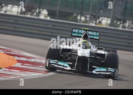 Nico Rosberg (GER) Mercedes AMG F1 W03. 27.10.2012. Formula 1 World Championship, Rd 17, Indian Grand Prix, Nuova Delhi, India, Giorno di qualificazione. Foto Stock