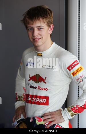 Johnny Cecotto Jr Scuderia Toro Rosso Test driver. 07.11.2012. Formula 1 Young Drivers Test, Day 2, Yas Marina Circuit, Abu Dhabi, Emirati Arabi Uniti. Foto Stock