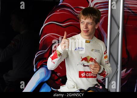 Johnny Cecotto Jr Scuderia Toro Rosso Test driver. 07.11.2012. Formula 1 Young Drivers Test, Day 2, Yas Marina Circuit, Abu Dhabi, Emirati Arabi Uniti. Foto Stock