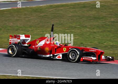 Felipe massa (BRA) Ferrari F138. 02.03.2013. Test formula uno, giorno tre, Barcellona, Spagna. Foto Stock