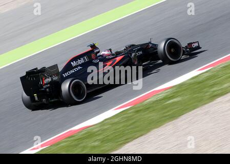 Jenson Button (GBR) McLaren MP4-31. 13.05.2016. Formula 1 World Championship, Rd 5, Gran Premio di Spagna, Barcellona, Spagna, Giorno della pratica. Il credito fotografico dovrebbe essere: XPB/Press Association Images. Foto Stock