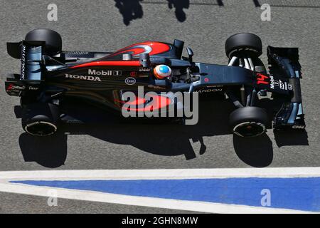 Fernando Alonso (ESP) McLaren MP4-31. 13.05.2016. Formula 1 World Championship, Rd 5, Gran Premio di Spagna, Barcellona, Spagna, Giorno della pratica. Il credito fotografico dovrebbe essere: XPB/Press Association Images. Foto Stock