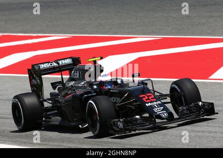 Jenson Button (GBR) McLaren MP4-31. 13.05.2016. Formula 1 World Championship, Rd 5, Gran Premio di Spagna, Barcellona, Spagna, Giorno della pratica. Il credito fotografico dovrebbe essere: XPB/Press Association Images. Foto Stock