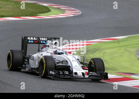 Driver di sviluppo Alex Lynn (GBR) Williams FW38. 17.05.2016. Test in stagione formula uno, giorno uno, Barcellona, Spagna. Martedì. Il credito fotografico dovrebbe essere: XPB/Press Association Images. Foto Stock