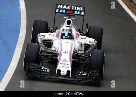 Driver di sviluppo Alex Lynn (GBR) Williams FW38. 12.07.2016. Formula uno in-Season Testing, giorno uno, Silverstone, Inghilterra. Martedì. Il credito fotografico dovrebbe essere: XPB/Press Association Images. Foto Stock