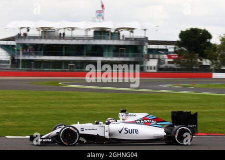 Driver di sviluppo Alex Lynn (GBR) Williams FW38. 12.07.2016. Formula uno in-Season Testing, giorno uno, Silverstone, Inghilterra. Martedì. Il credito fotografico dovrebbe essere: XPB/Press Association Images. Foto Stock