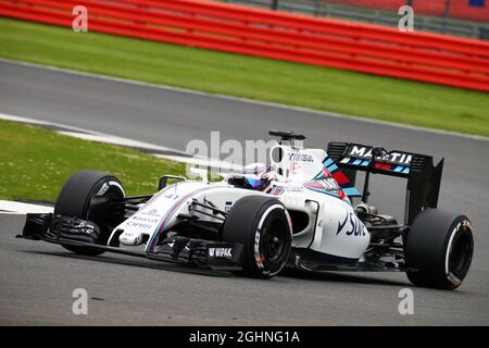 Driver di sviluppo Alex Lynn (GBR) Williams FW38. 12.07.2016. Formula uno in-Season Testing, giorno uno, Silverstone, Inghilterra. Martedì. Il credito fotografico dovrebbe essere: XPB/Press Association Images. Foto Stock