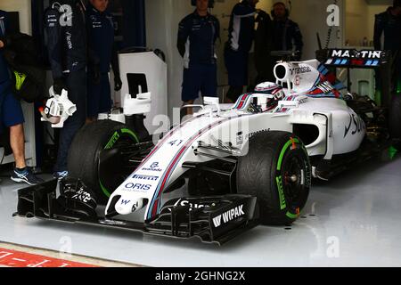 Driver di sviluppo Alex Lynn (GBR) Williams FW38. 12.07.2016. Formula uno in-Season Testing, giorno uno, Silverstone, Inghilterra. Martedì. Il credito fotografico dovrebbe essere: XPB/Press Association Images. Foto Stock