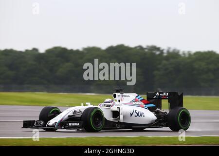 Driver di sviluppo Alex Lynn (GBR) Williams FW38. 12.07.2016. Formula uno in-Season Testing, giorno uno, Silverstone, Inghilterra. Martedì. Il credito fotografico dovrebbe essere: XPB/Press Association Images. Foto Stock