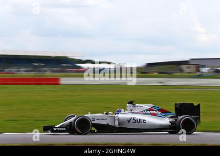 Valtteri Bottas (fin) Williams FW38. 13.07.2016. Formula uno in-Season Testing, giorno due, Silverstone, Inghilterra. Mercoledì. Il credito fotografico dovrebbe essere: XPB/Press Association Images. Foto Stock