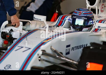 Valtteri Bottas (fin) Williams FW38. 13.07.2016. Formula uno in-Season Testing, giorno due, Silverstone, Inghilterra. Mercoledì. Il credito fotografico dovrebbe essere: XPB/Press Association Images. Foto Stock