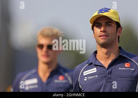 Felipe Nasr (BRA) Sauber F1 Team. 02.09.2016. Campionato del mondo formula 1, Rd 14, Gran Premio d'Italia, Monza, Italia, Giorno della pratica. Il credito fotografico dovrebbe essere: XPB/Press Association Images. Foto Stock