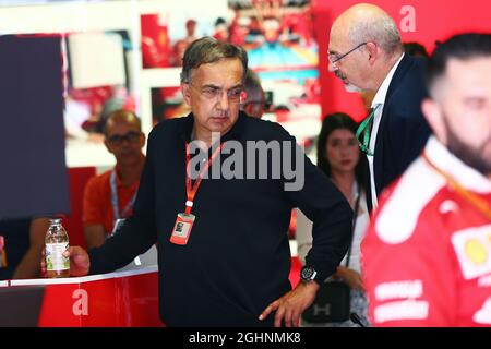 Sergio Marchionne (ITA), Presidente Ferrari e Amministratore Delegato di Fiat Chrysler Automobiles. 03.09.2016. Campionato del mondo formula 1, Rd 14, Gran Premio d'Italia, Monza, Italia, Giorno di qualificazione. Il credito fotografico dovrebbe essere: XPB/Press Association Images. Foto Stock