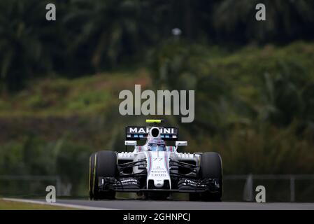 Valtteri Bottas (fin) Williams FW38. 01.10.2016. Formula 1 World Championship, Rd 16, Gran Premio della Malesia, Sepang, Malesia, Sabato. Il credito fotografico dovrebbe essere: XPB/Press Association Images. Foto Stock