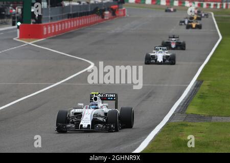 Valtteri Bottas (fin) Williams FW38. 09.10.2016. Formula 1 World Championship, Rd 17, Gran Premio del Giappone, Suzuka, Giappone, Giorno di gara. Il credito fotografico dovrebbe essere: XPB/Press Association Images. Foto Stock