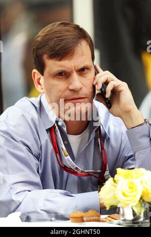 Tavo Hellmund (USA) ex COTA Promotor. 23.10.2016. Formula 1 World Championship, Rd 18, United States Grand Prix, Austin, Texas, USA, Race Day. Il credito fotografico dovrebbe essere: XPB/Press Association Images. Foto Stock