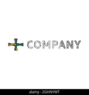 logo personalizzato con il nome dell'azienda Illustrazione Vettoriale