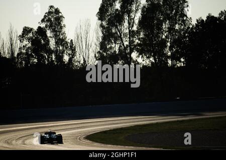 Azione in condizioni di scarsa illuminazione. 02.03.2017. Test formula uno, giorno quattro, Barcellona, Spagna. Giovedì. Il credito fotografico dovrebbe essere: XPB/Press Association Images. Foto Stock