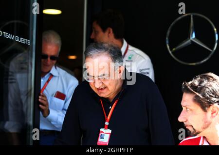 Sergio Marchionne (ITA), Presidente Ferrari e Amministratore Delegato di Fiat Chrysler Automobiles. 30.07.2017. Formula 1 World Championship, Rd 11, Gran Premio d'Ungheria, Budapest, Ungheria, Giorno di gara. Il credito fotografico dovrebbe essere: XPB/Press Association Images. Foto Stock