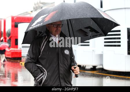 Ross Brawn (GBR) Amministratore Delegato di Motor Sports. 02.09.2017. Campionato del mondo formula 1, Rd 13, Gran Premio d'Italia, Monza, Italia, Giorno di qualificazione. Il credito fotografico dovrebbe essere: XPB/Press Association Images. Foto Stock