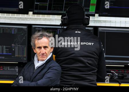 Alain Prost (fra) Consulente Speciale del Team Renault Sport F1. 26.02.2018. Test formula uno, giorno uno, Barcellona, Spagna. Lunedì. Il credito fotografico dovrebbe essere: XPB/Press Association Images. Foto Stock