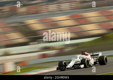 Marcus Ericsson (SWE) Sauber C37. 08.03.2018. Test formula uno, giorno tre, Barcellona, Spagna. Giovedì. Il credito fotografico dovrebbe essere: XPB/Press Association Images. Foto Stock