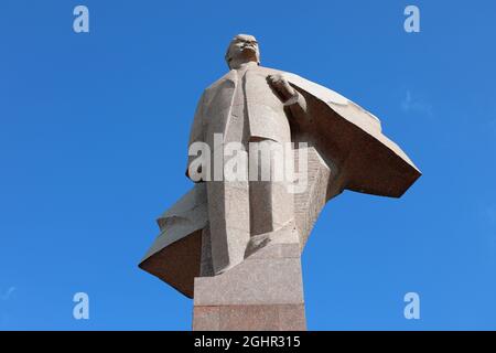 Statua di Lenin a Tiraspol in Transnistria Foto Stock
