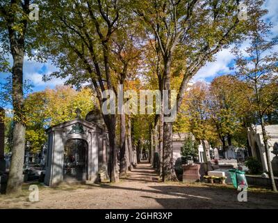 Cimitero di Passy a Parigi Francia Foto Stock