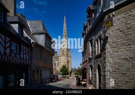 Cattedrale, Basilka Saint-Tugdual, Treguier, Cotes-d'Armor, Bretagna, Francia Foto Stock