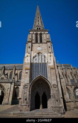 Cattedrale, Basilka Saint-Tugdual, Treguier, Cotes-d'Armor, Bretagna, Francia Foto Stock