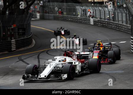 Marcus Ericsson (SWE) Sauber C37. 27.05.2018. Formula 1 World Championship, Rd 6, Gran Premio di Monaco, Monte Carlo, Monaco, Giorno di gara. Il credito fotografico dovrebbe essere: XPB/Press Association Images. Foto Stock