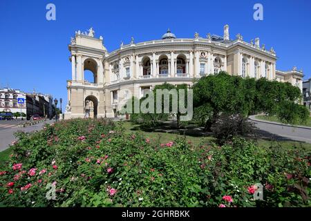 Teatro dell'Opera Odessa Teatro Nazionale Accademico dell'Opera e del Balletto, Odessa, Ucraina Foto Stock