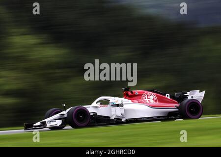 Marcus Ericsson (SWE) Sauber C37. 29.06.2018. Formula 1 World Championship, Rd 9, Gran Premio d'Austria, Spielberg, Austria, Giorno della pratica. Il credito fotografico dovrebbe essere: XPB/Press Association Images. Foto Stock