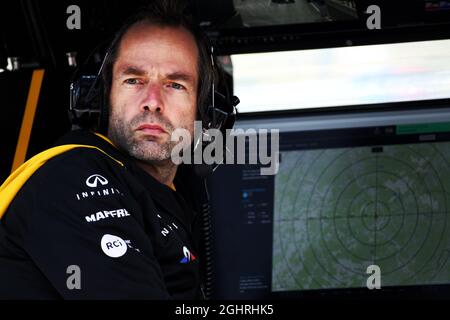 Ciaron Pilbeam (GBR) Chief Race Engineer del Team F1 Renault Sport. 25.08.2018. Formula 1 World Championship, Rd 13, Gran Premio del Belgio, Spa Francorchamps, Belgio, Giorno di qualificazione. Il credito fotografico dovrebbe essere: XPB/Press Association Images. Foto Stock