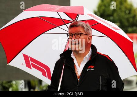 Ross Brawn (GBR) Amministratore Delegato di Motor Sports. 31.08.2018. Campionato del mondo formula 1, Rd 14, Gran Premio d'Italia, Monza, Italia, Giorno della pratica. Il credito fotografico dovrebbe essere: XPB/Press Association Images. Foto Stock