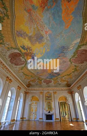 Sala da pranzo, nuova ala, Castello di Charlottenburg, Berlino, Germania Foto Stock