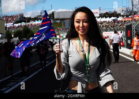 Ventilatori e atmosfera. 07.10.2018. Formula 1 World Championship, Rd 17, Gran Premio del Giappone, Suzuka, Giappone, Giorno di gara. Il credito fotografico dovrebbe essere: XPB/Press Association Images. Foto Stock