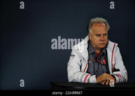 Gene Haas (USA) Haas Automotion Presidente della FIA Press Conference. 19.10.2018. Formula 1 World Championship, Rd 18, United States Grand Prix, Austin, Texas, USA, Practice Day. Il credito fotografico dovrebbe essere: XPB/Press Association Images. Foto Stock