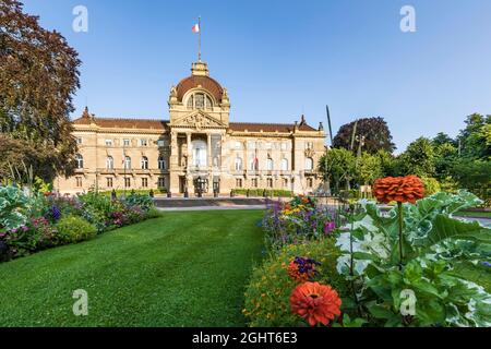 Palais du Rhin nel quartiere Allemand, Neustadt, Strasburgo, Alsazia, Francia Foto Stock