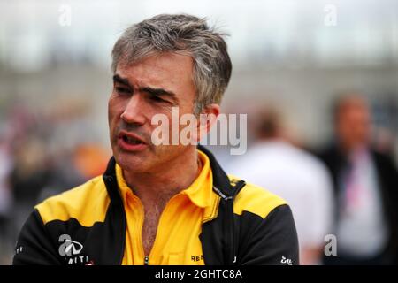 Nick Chester (GBR) Direttore tecnico telaio del Team Renault F1. 13.07.2019. Formula 1 World Championship, Rd 10, Gran Premio di Gran Bretagna, Silverstone, Inghilterra, Giorno di qualificazione. Il credito fotografico dovrebbe essere: XPB/Press Association Images. Foto Stock