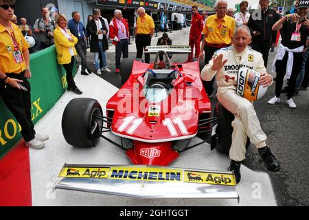 Jody Scheckter (RSA) con la sua Ferrari 312T4 del 1979. 06.09.2019. Campionato del mondo formula 1, Rd 14, Gran Premio d'Italia, Monza, Italia, Giorno della pratica. Il credito fotografico dovrebbe essere: XPB/Press Association Images. Foto Stock