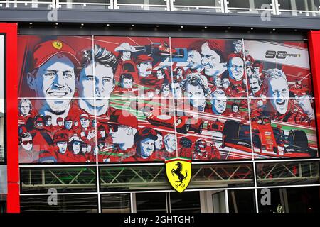 Ferrari motorhome. 06.09.2019. Campionato del mondo formula 1, Rd 14, Gran Premio d'Italia, Monza, Italia, Giorno della pratica. Il credito fotografico dovrebbe essere: XPB/Press Association Images. Foto Stock