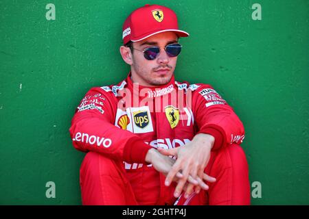 Charles Leclerc (MON) Ferrari in griglia. 13.10.2019. Formula 1 World Championship, Rd 17, Gran Premio del Giappone, Suzuka, Giappone, Domenica. Il credito fotografico dovrebbe essere: XPB/Press Association Images. Foto Stock