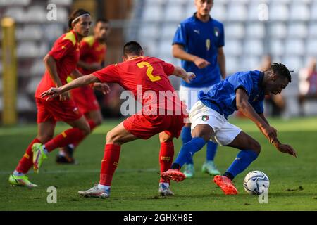 Vicenza, Italia. 07 settembre 2021. Danilo Pesukic (Montenegro) durante i Qualifiers Euro 2023 - Italia U21 vs Montenegro, Campionato europeo di calcio UEFA a Vicenza, Italia, Settembre 07 2021 Credit: Independent Photo Agency/Alamy Live News Foto Stock