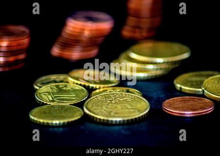 Finanziario : centesimo europeo Foto Stock