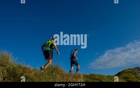 Zorzone Bergamo Italia 5 settembre 2021: 38 km di corsa in Lombardia Foto Stock